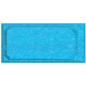 Bazén laminátový Laka 780×370×150 cm