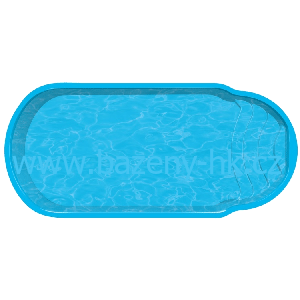 Bazén laminátový Seč 650×300×135 cm