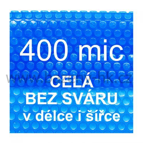 Solární plachta metráž modrá transparentní