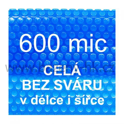 Solární plachta metráž modrá transparentní