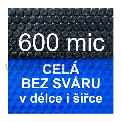 Solární plachta metráž modro-černá