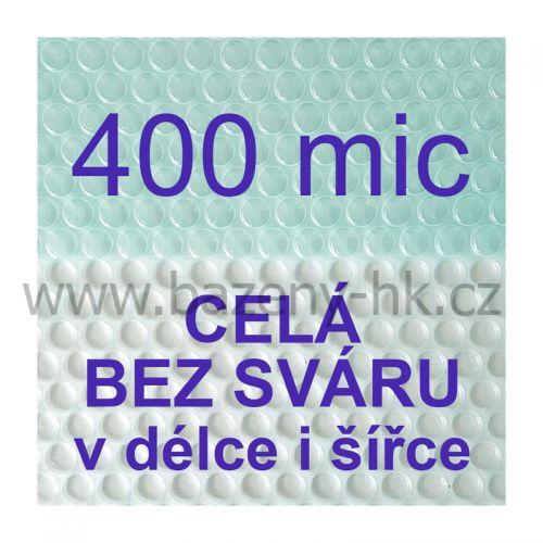 Solární plachta metráž namodralá transparentní