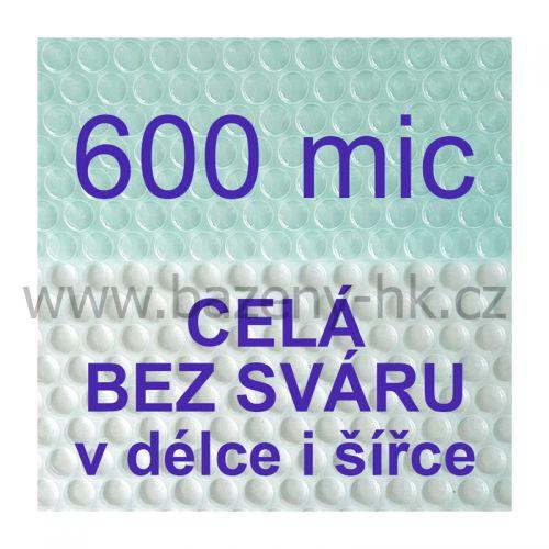 Solární plachta metráž namodralá transparentní