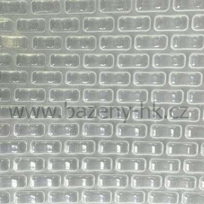 Solární plachta na míru obdélníkové bubliny transparentní